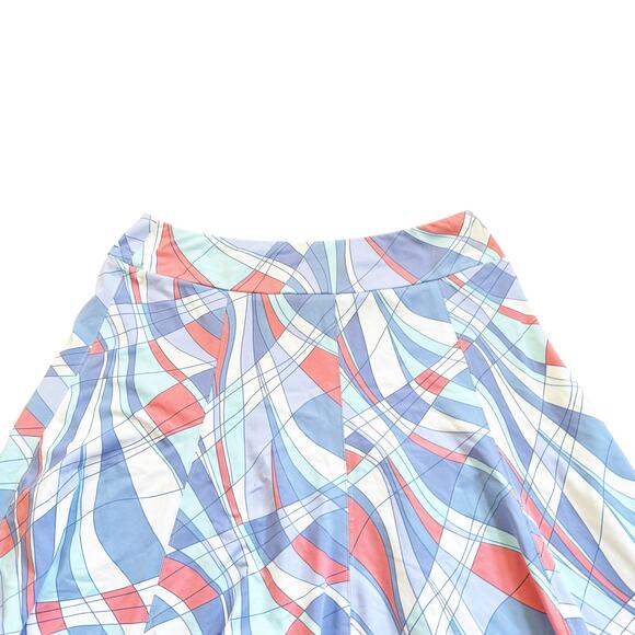 J. McLaughlin Catalina Cloth Tennis Swing Circle Skirt Geometric Design Small S - Picture 8 of 11